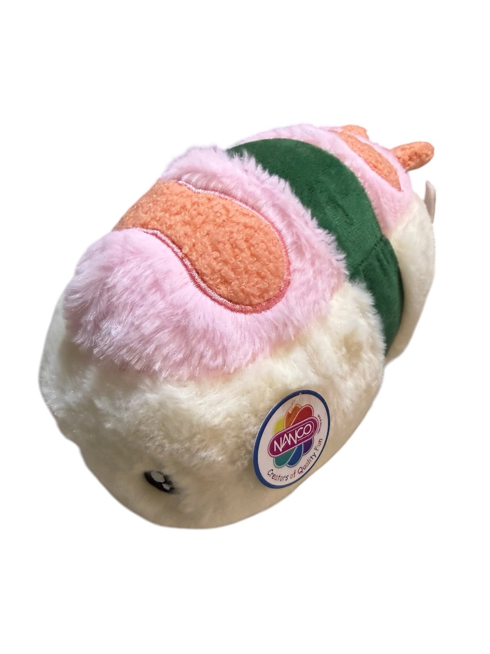 NWT Shrimp Sushi Plush Pet Bed Toy in Pink, Green, Cream NANCO brand